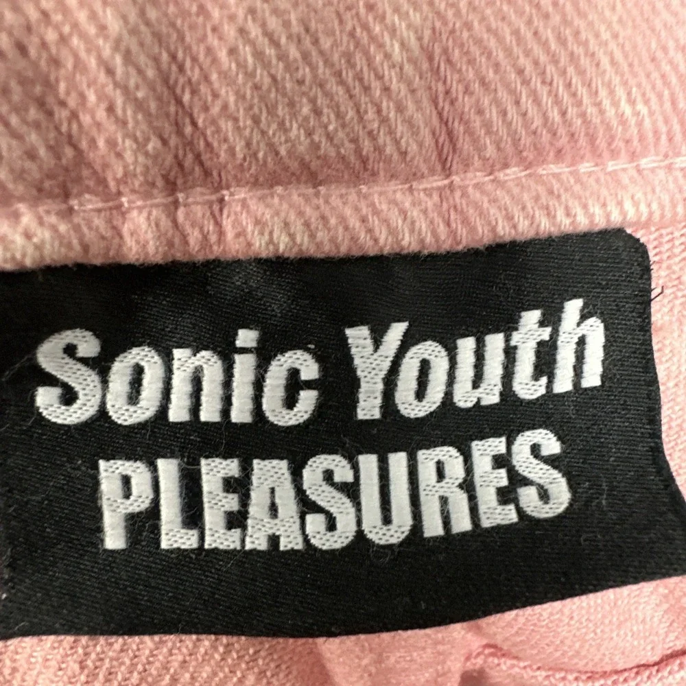 Pleasures x Sonic Youth‎ Washing Machine Pink Denim Pants Size 32